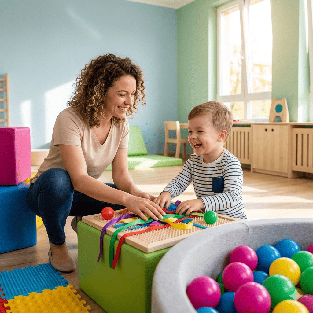 Niño feliz en terapia Neuro Lasa